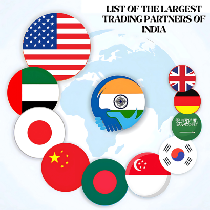 LIST OF THE LARGEST TRADING PARTNERS OF INDIA